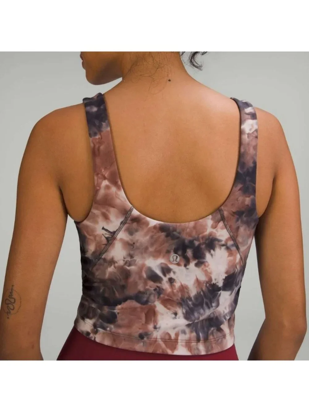 Lululemon Align Tank Top Diamond Dye Seashell Smoky Topaz Graphite Grey